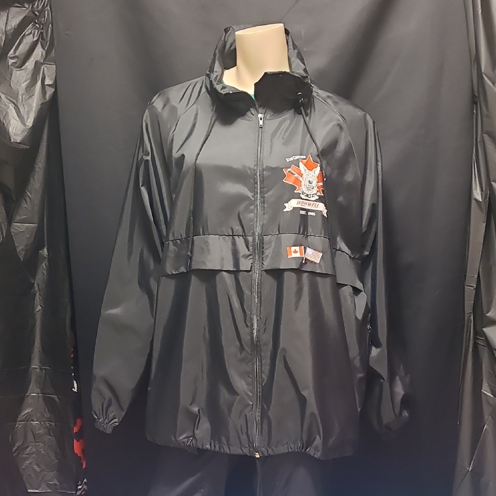 Black DON CHERRY Windbreaker Jacket SIZE Large